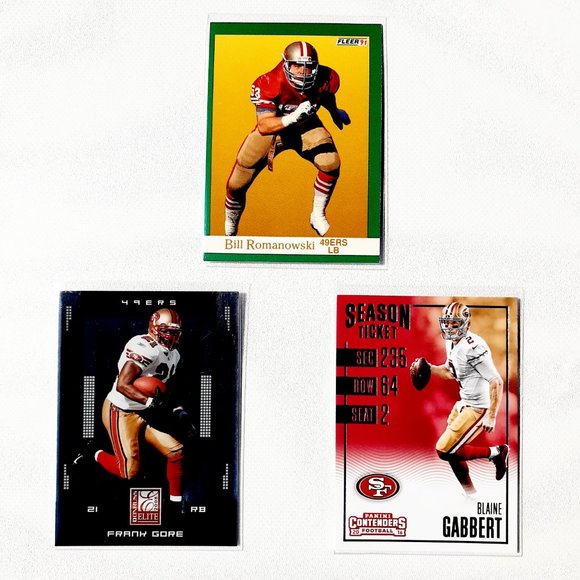 San Francisco 49ers 9 Card Lot - FBL [28_10] - Picture 7 of 8